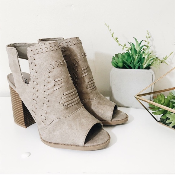Shoes - Peep Toe Booties